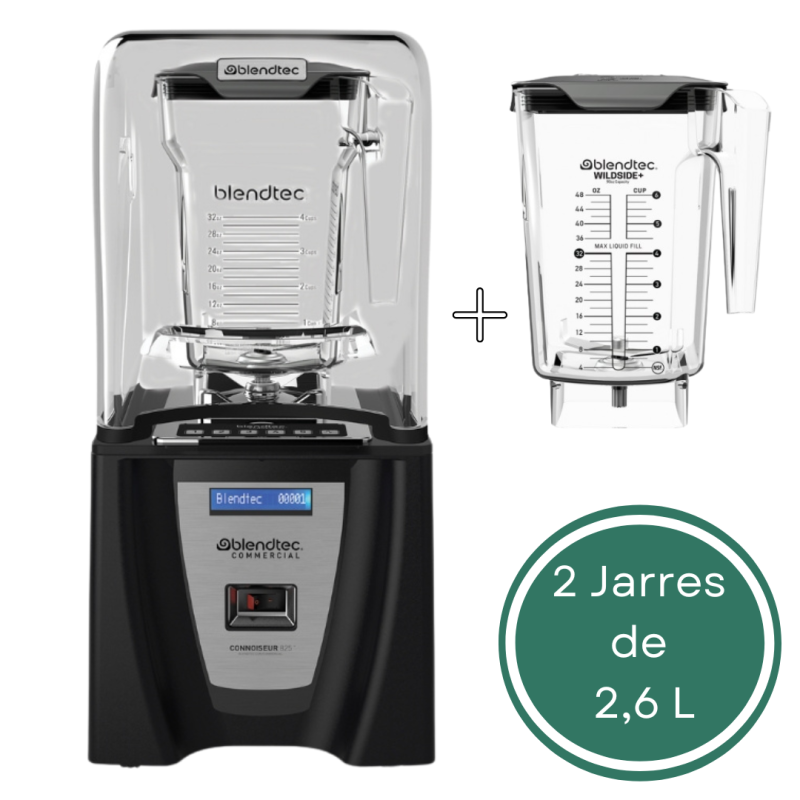 BLENDTEC CONNOISSEUR 825 + 2 jarres de 2,6L