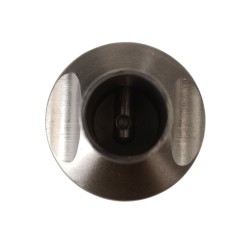 Bouche de robinet inox : vue du dessous