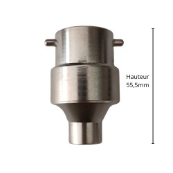 Bouche de robinet inox : hauteur