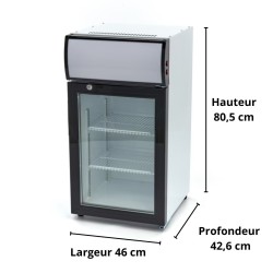 Réfrigérateur à boissons 50 L - Dimensions