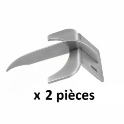 2 éjecteurs d'écorces inox